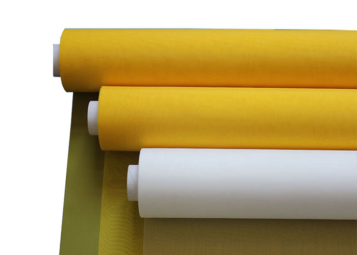 China Yellow Polyester Screen Mesh Alkaline Resistant High Elongation Robust wholesale