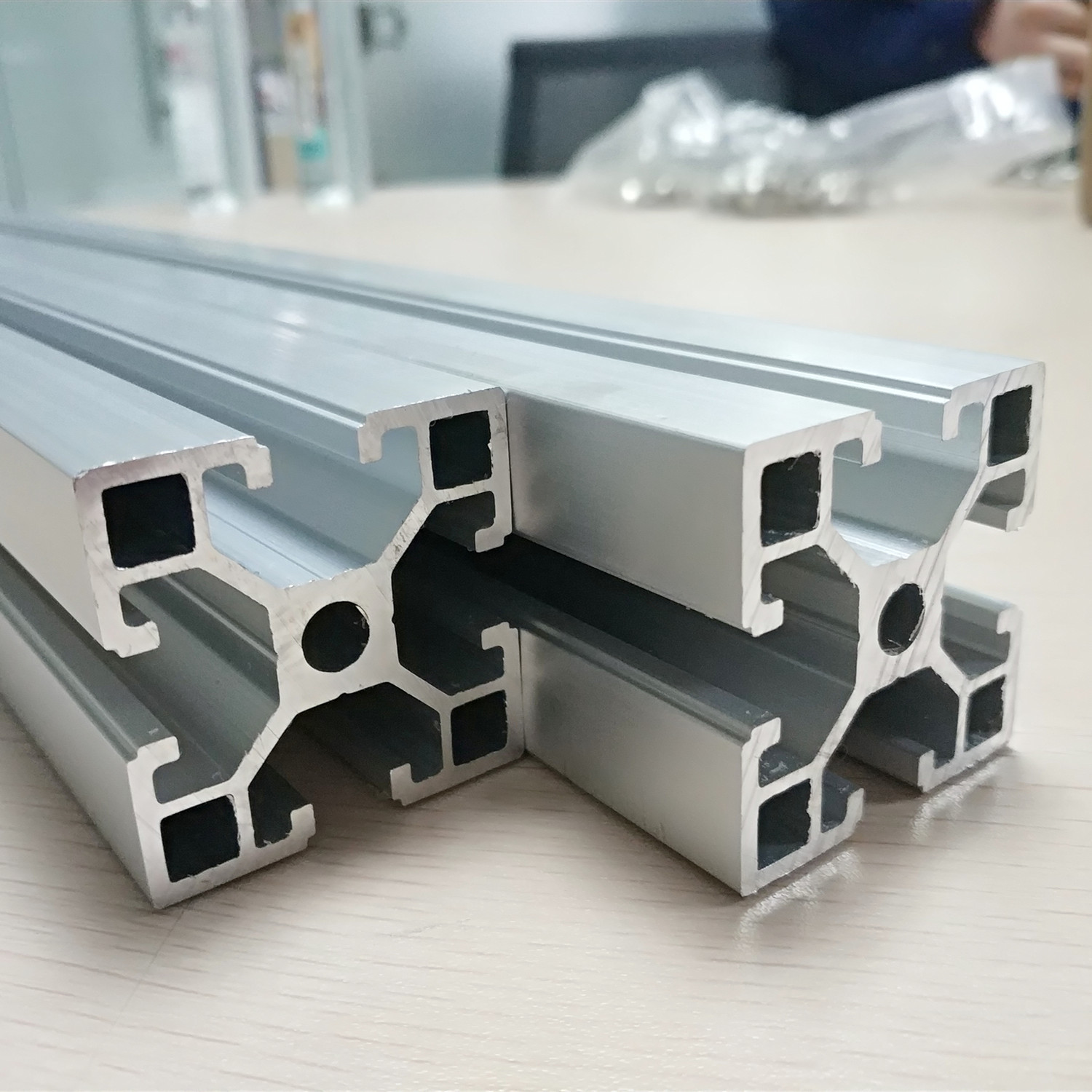 China Cold Drawn Aluminum Spare Parts Anodize T Slot Extruded Frame Profile Durable wholesale