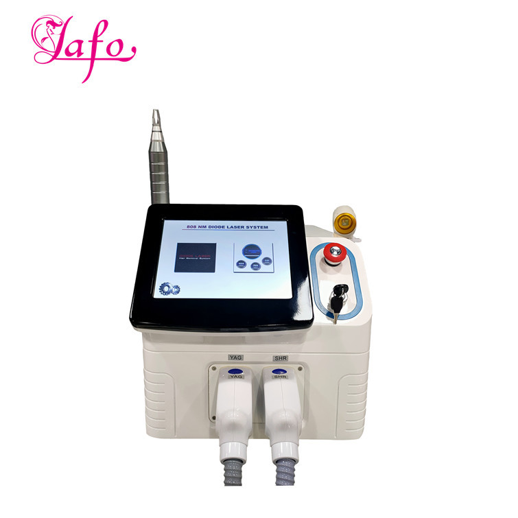 China 808 diode laser + ND yag 1064 nm 532 nm nd yag laser q-switched tattoo hair removal machine wholesale