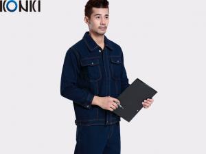 China Winter workwear uniform For industrial workers durable denim fabric work suit wholesale