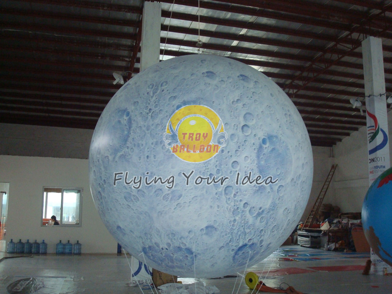 China Big Reusable Inflatable Advertising Earth Globe Balloons for science demonstration wholesale