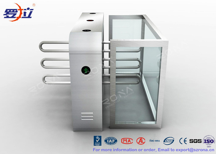China Pedestrian Swing Barrier Waist Height Turnstiles Entrance Security For Shopping Mall wholesale