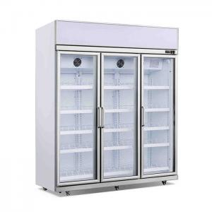 China Upright Commercial Ice Cream Display Freezer With Three Glass Door wholesale