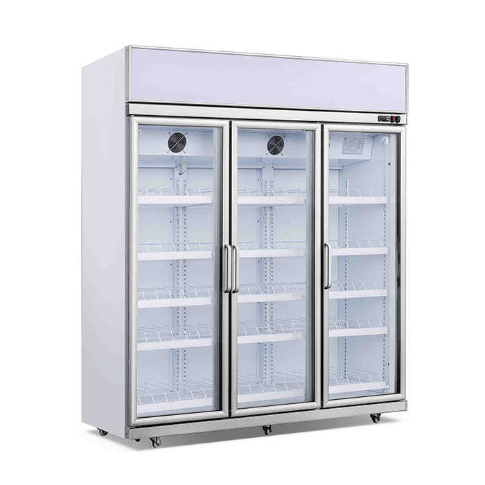 Buy cheap Upright Commercial Ice Cream Display Freezer With Three Glass Door from wholesalers