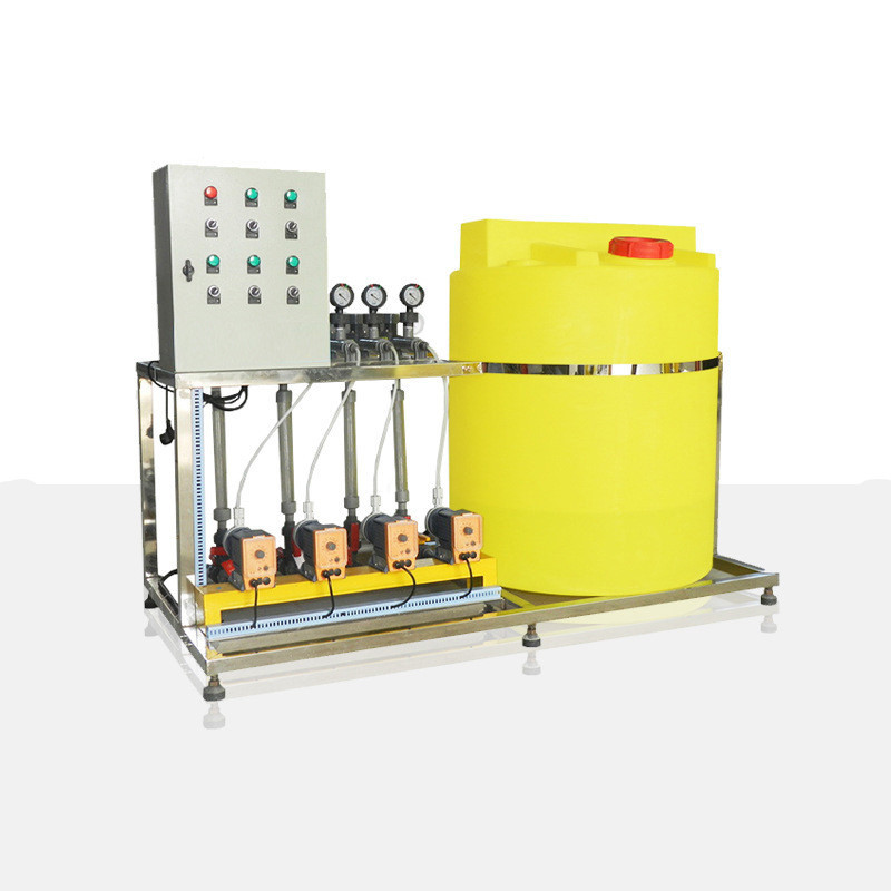 China 0.75kw Manual Polymer Dosing System With Pump 80*80*100cm wholesale