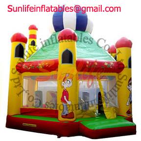 Amazing Outdoor family play Inflatable Jump Bouncy Castle House Combo OEM / ODM