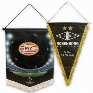 China Customized-designed Pennant Flags/Mini Banners as Award or Gift, Various Materials are Available  wholesale