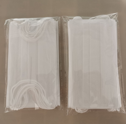 China 3-ply disposable white color face mask adult CE certificate wholesale