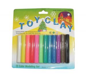 China colorful playing non-toxic kids color modeling plasticine Poly fleece clay wholesale