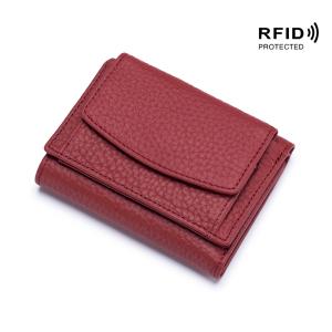 China Small Wallet Women's Genuine Leather Japanese-style Cloth Rfid Coin Bag Wallet Women's Mini Wallet Short Purse wholesale