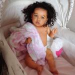 22inch dark black doll