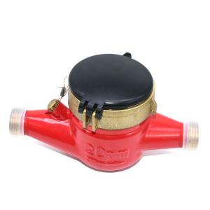 China Multi Jet Brass Residential Water Meter , Dry Type Cold / Hot Water Meter wholesale