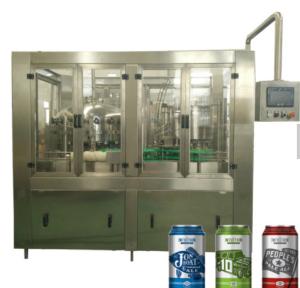 China ISO Small Beer Production Line 165 Cans/min Aluminum Can Bottling Machine wholesale