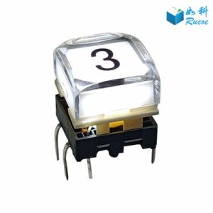 China 12*12mm illuminated LED Broadcast Style Buttons wholesale