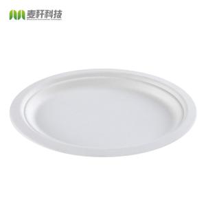 China Wholesale a biodegradable sugarcane birthday cake plate western plate food wholesale