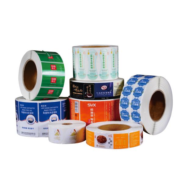 Personalised Self Adhesive Sticker Labels, Custom Adhesive Round Sticker