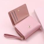 Women's Wallet Short Fashion Embroidered Heart Coin Purse Women's Tri-fold Card