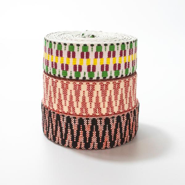 Thickness polyester webbing Jacquard embroidery ethnic braided cotton webbing