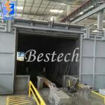 Manufacturer trolley conveying type sand blasting room