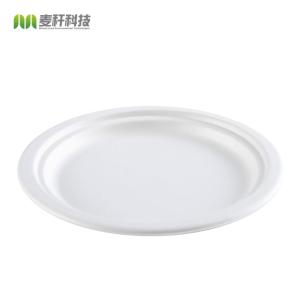 China Biodegradable Food Container Bagasse Round Plates wholesale