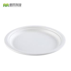 China Wholesale 6 Inch Green Bagasse Pulp Biodegradable Disposable Plate For Food wholesale