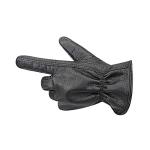 Hot sale black color genuine cowhide leather driver gloves