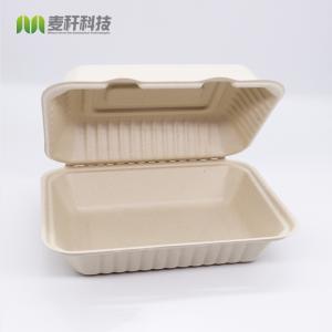 China Free Plastic Eco Food Pack Clamshell Take Out Containers Biodegradabe Lunch Box wholesale