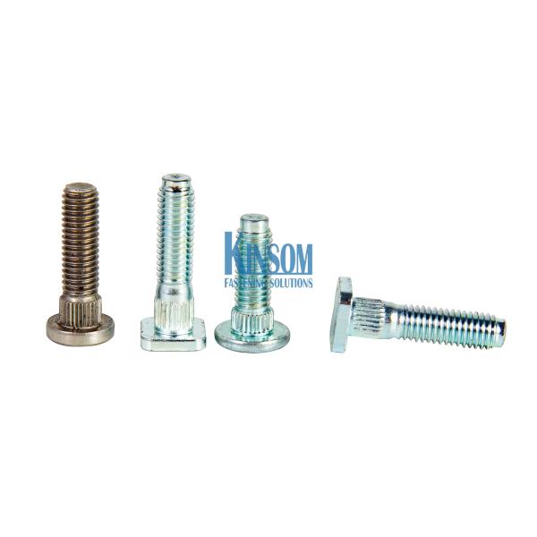 Square round head knurled weld bolt machine screws from Kinsom Fasteners M6 M8