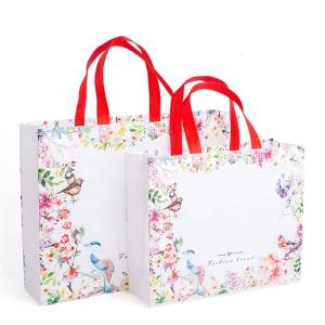 China Biodegradable Eco Friendly Non Woven Bags , Laminated Tote Non Woven Handle Bag wholesale