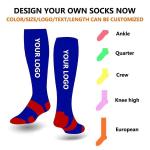 Wholesale men quick sport sock women custom logo barnded high quality anti slip