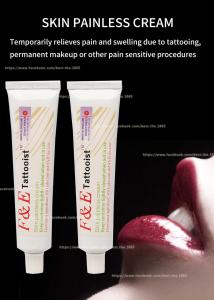 China F&amp;E Licocaine Cream Tattoo Numbing Anesthetic Cream For Permanent Makeup Stop Pain wholesale