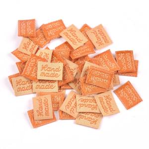 China Personalized custom logo clothing label woven label tag wholesale