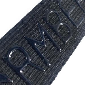 China 20/25/30/40/50mm non-slip silicone black elastic gripper band for cycling jersey wholesale