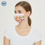 Fashion printing Tie-dye Anti Odor 3ply Disposable Non Woven Printed Face Mask