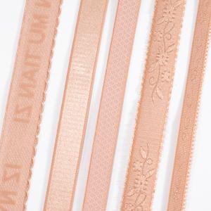 China Soft women lingerie bra elastic band non-slip jacquard floral shoulder elastic replacement brassiere strap wholesale