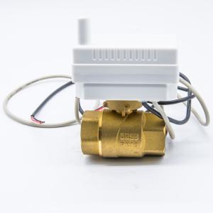 China Small Turn On / off Control Brass Water Valve , 3/4&quot; 24volt 2 way Ball Valve wholesale