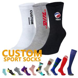China Wholesale men quick sport sock women custom logo barnded high quality anti slip bamboo grip athletic sport sock cotton wholesale