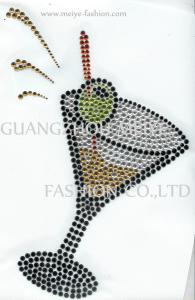 China Rhinestone, Rhinestone motifs, Rhinestone hot fix motif, Rhinestone transfer wholesale