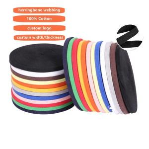 China Sustainable Recycled Woven Polypropylene Webbing Cotton Twill Tape Ribbon wholesale