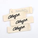 High quality density garment label sticker centerfold clothing label woven label
