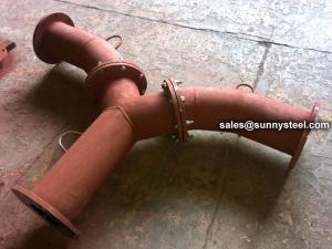 China Y-Piece Cast Basalt Pipe wholesale