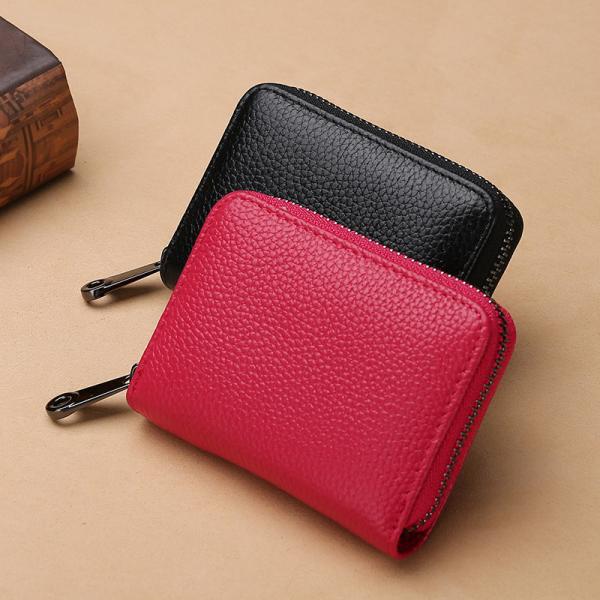 RFID Wallet Top Layer Leather Organ Multi-Card Card Holder Men'S Card Sleeve