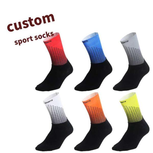 Custom Design Athletic Socks Cycling Running Anti Slip Crew Wholesale Sports