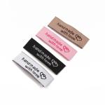 Garment Size Woven Folded Tagless Clothing Labels For Clothes Accessories