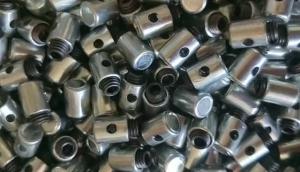 China yellow zinc plated special shape step solid rivet wholesale