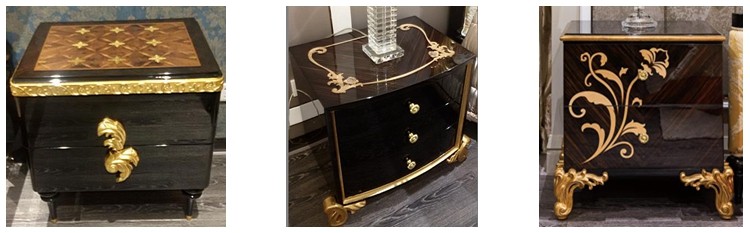 Wood Modern Antique Wooden Night Stand TB-005