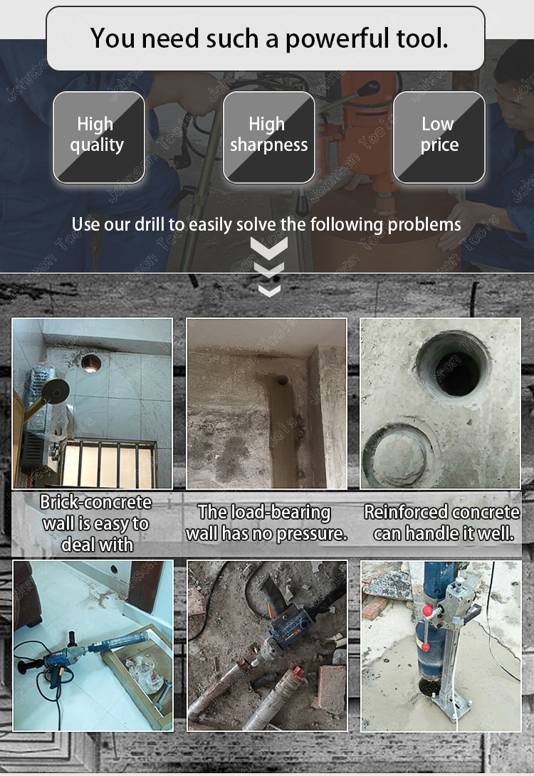 Reinforced Concrete Round Hole 100mm Diamond Core Drill Bit
