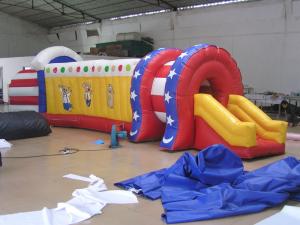 China Inflatable Train Tunnel , Inflatable Chidlren Park Amusement Games wholesale