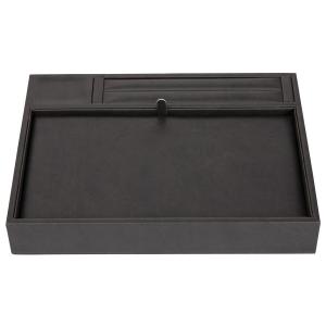 China Bracelet Jewelry Display Carrying Case , Retangular Black Jewelry Tray wholesale
