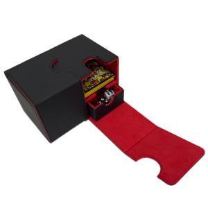 China Sports Tcg Double deck card box Holder 160+ PU Leather For Collectible wholesale